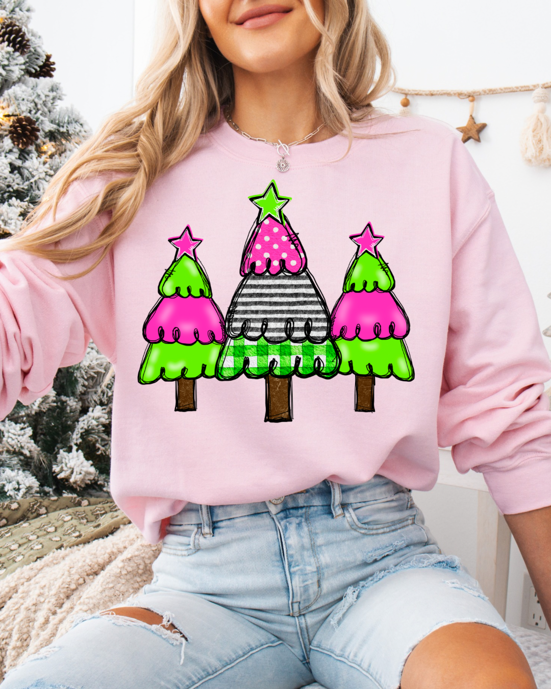 Pink Christmas Trees
