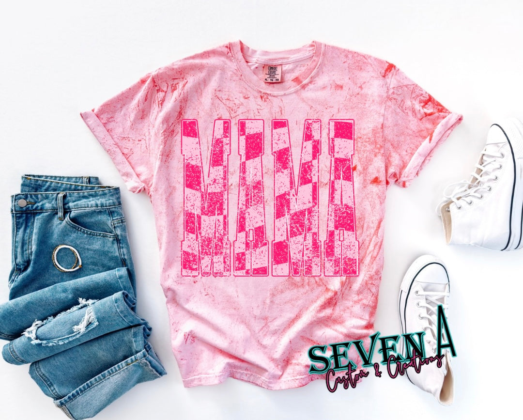 Pink Checkered mama