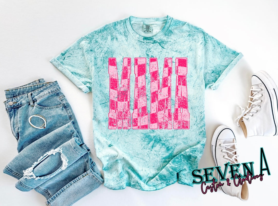 Pink Checkered mama