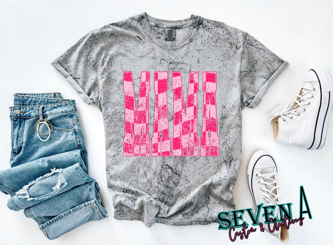 Pink Checkered mama