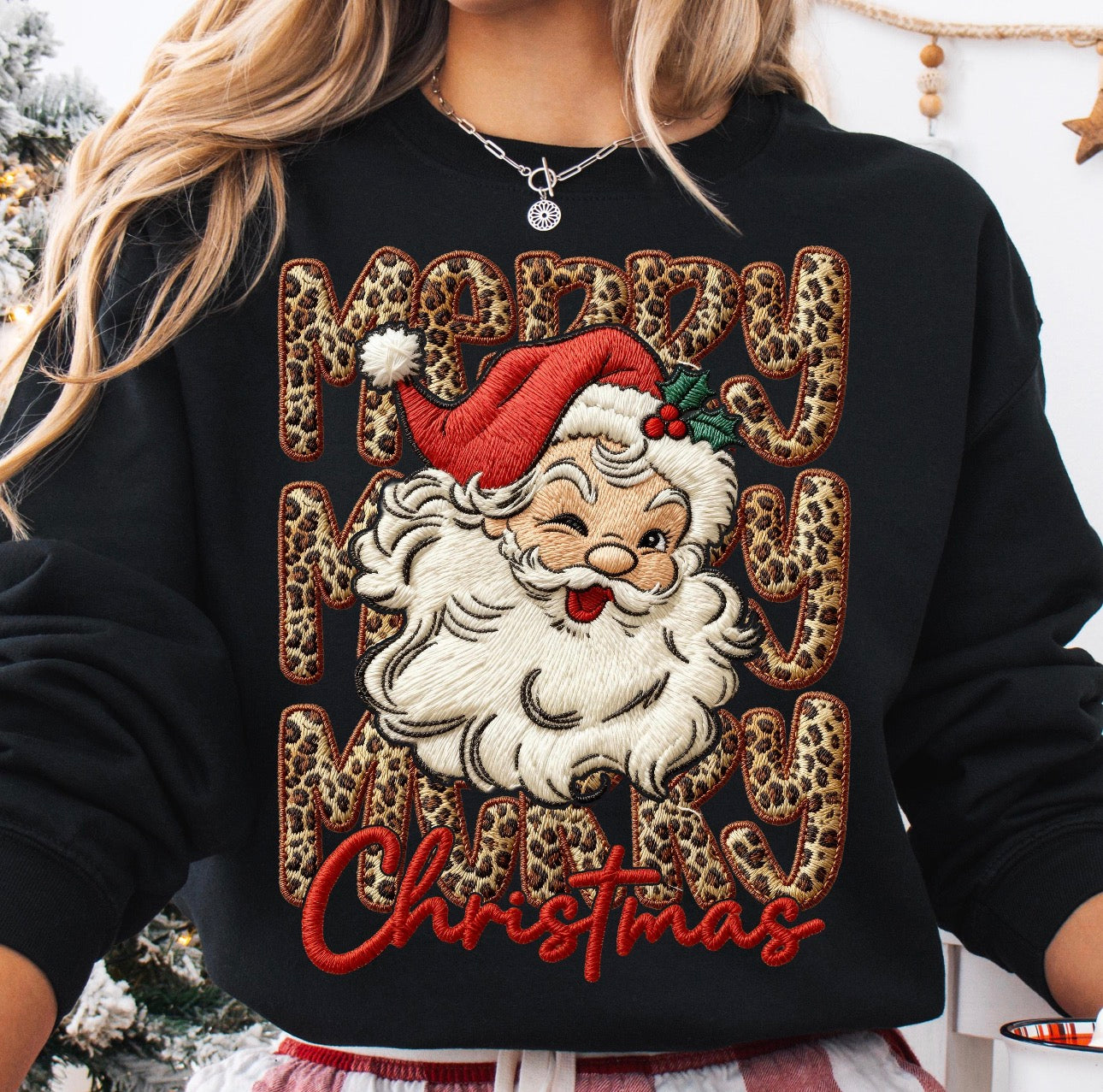 Merry Christmas latch hook yarn crochet