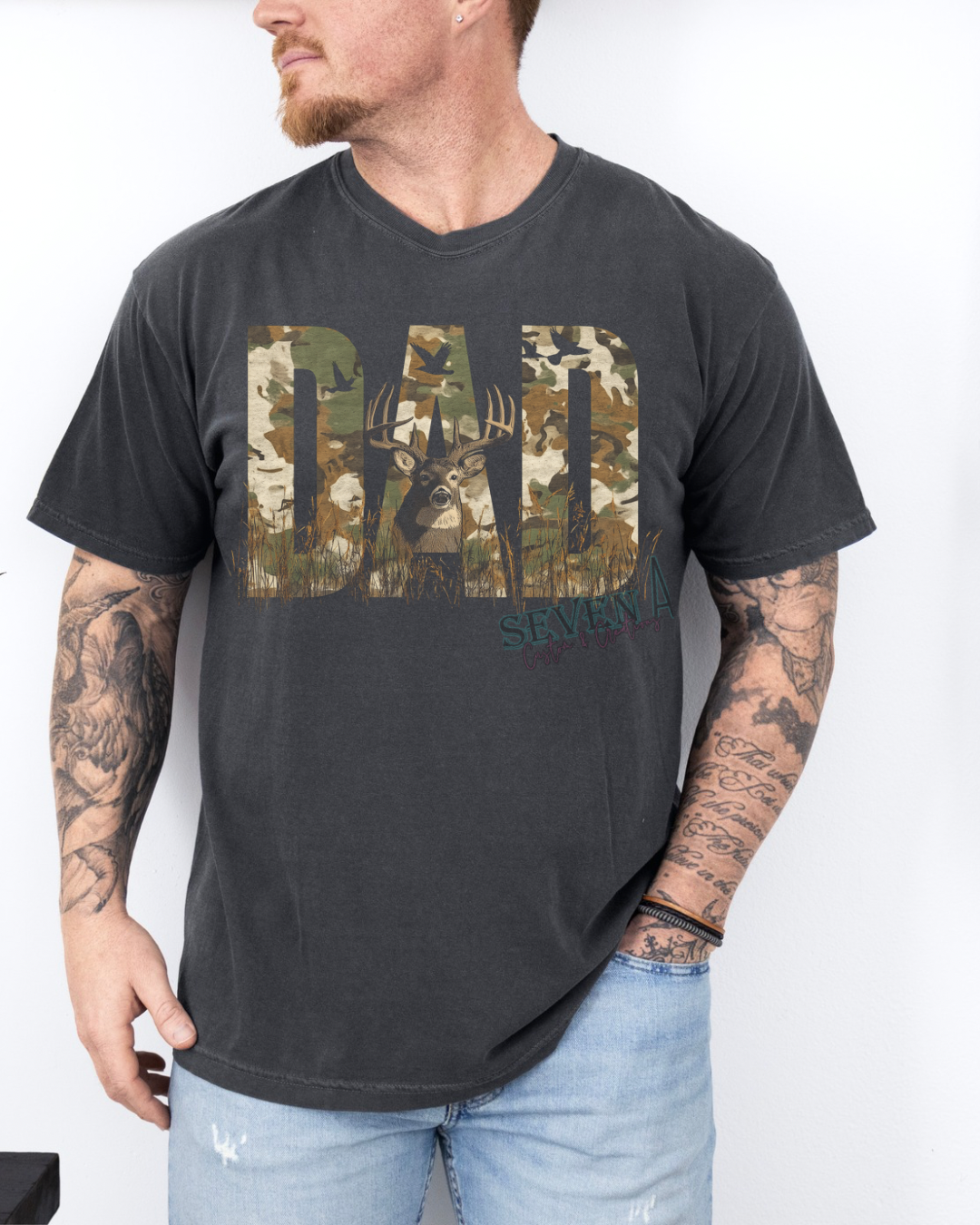 Dad deer hunter