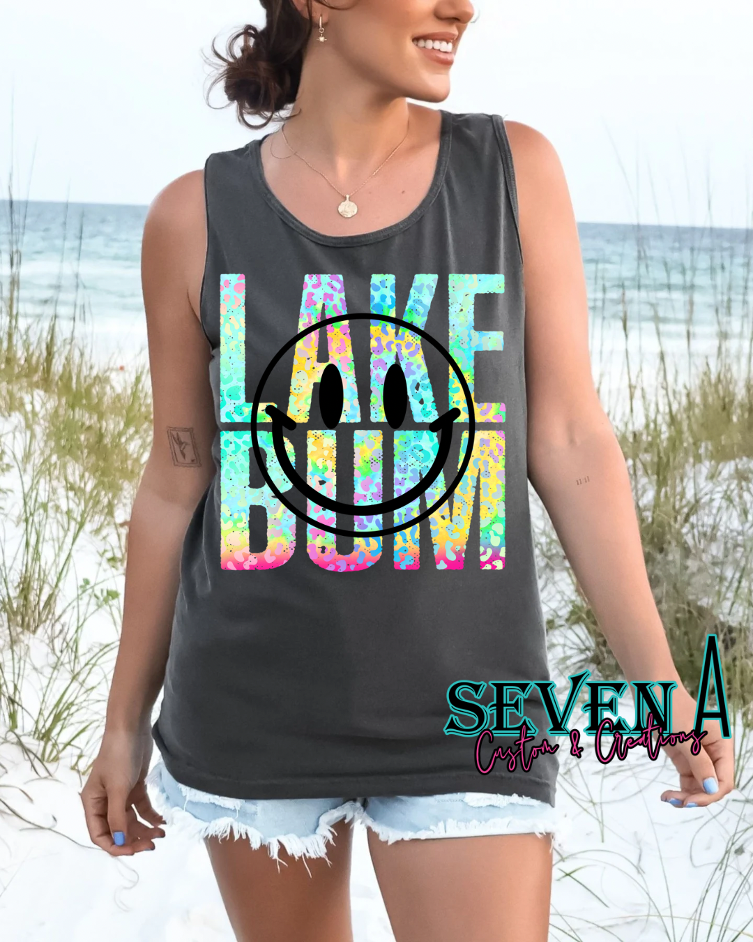 Lake bum black smiley