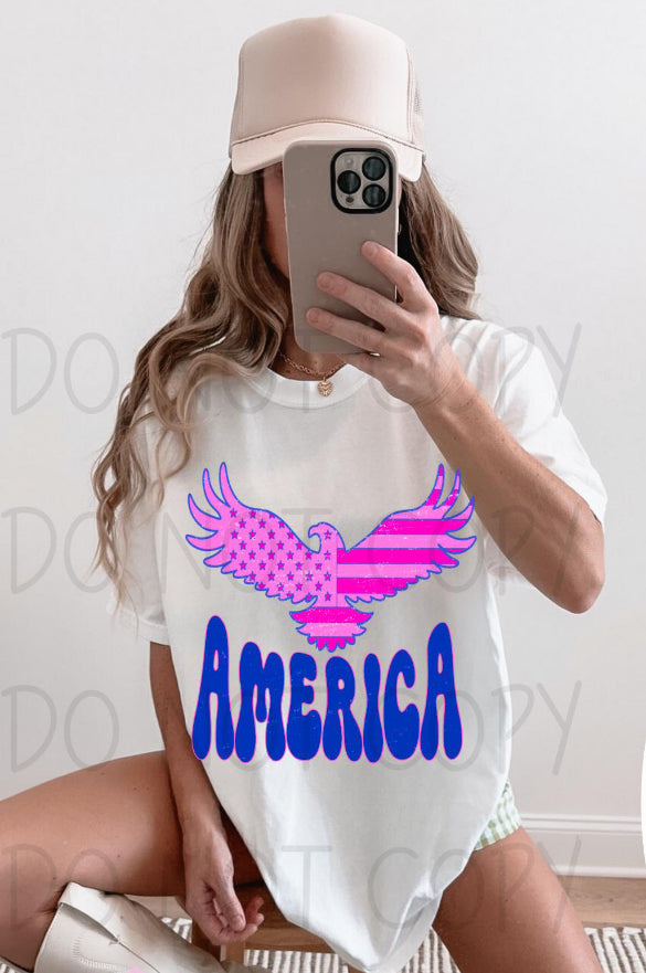Retro Pink American Eagle