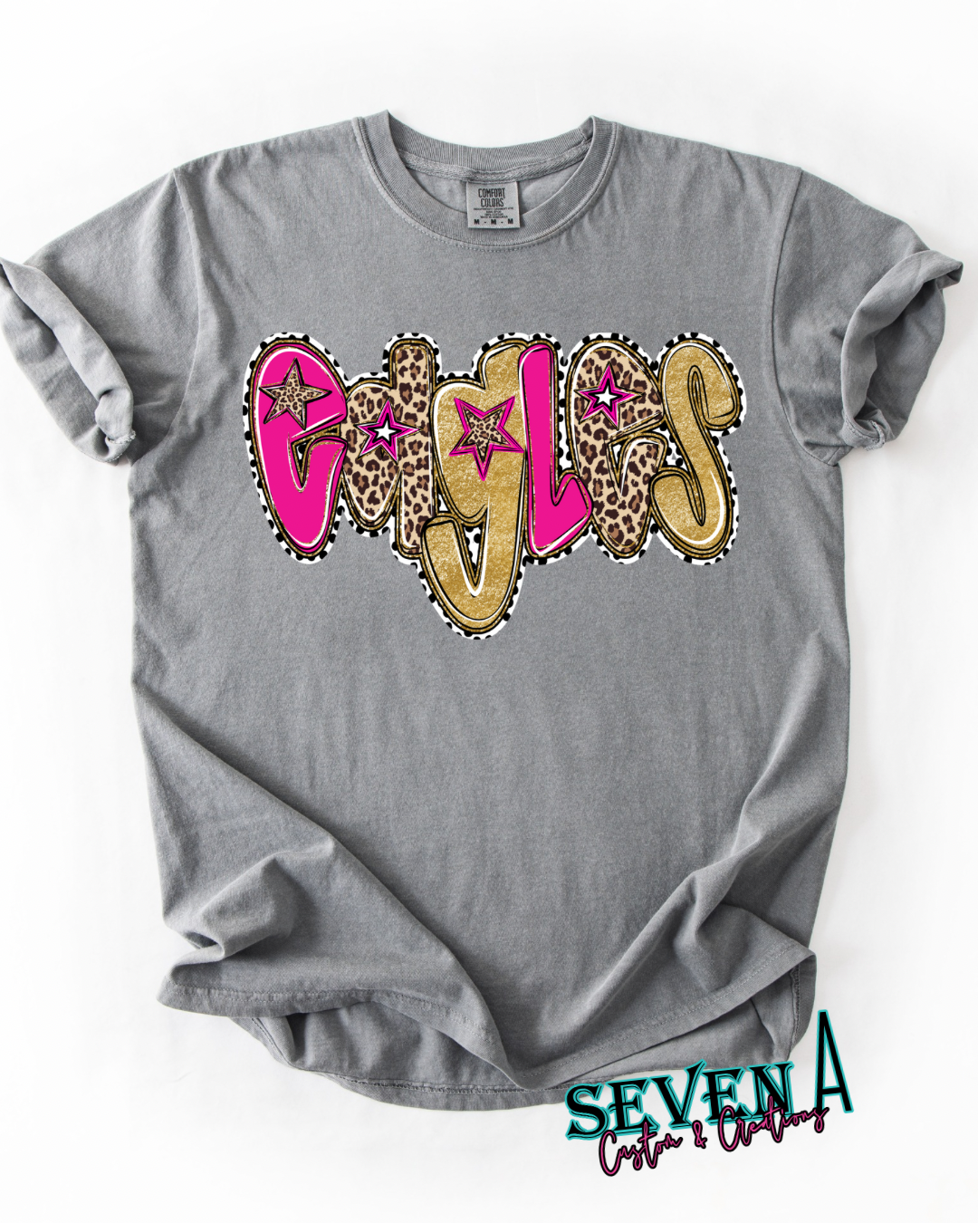 Custom school spirit~leopard and gold