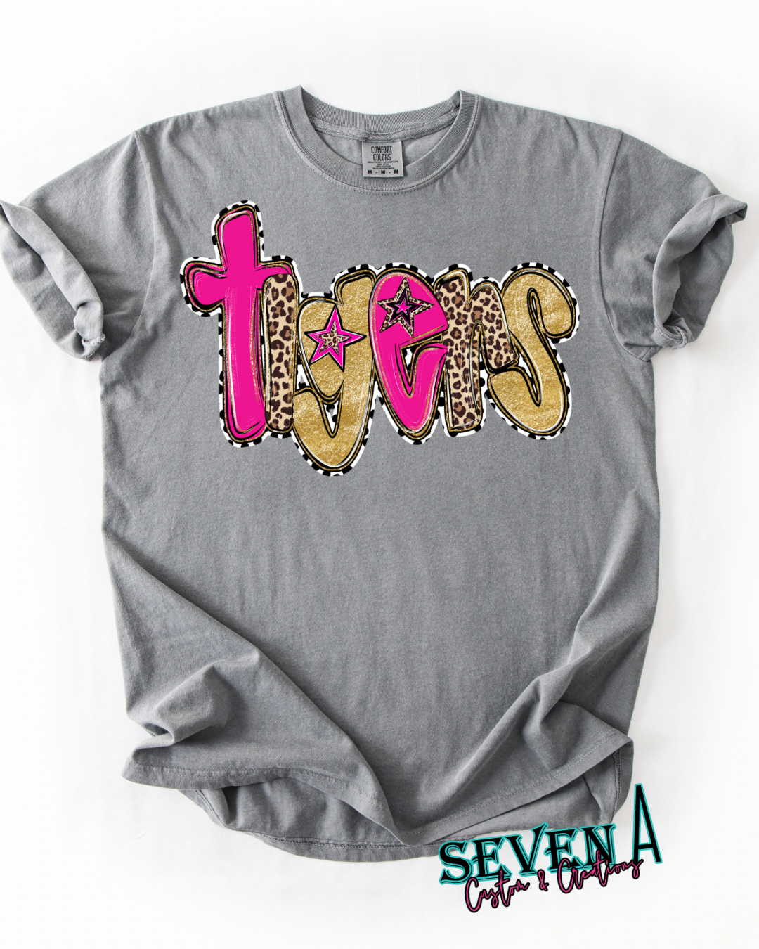 Custom school spirit~leopard and gold