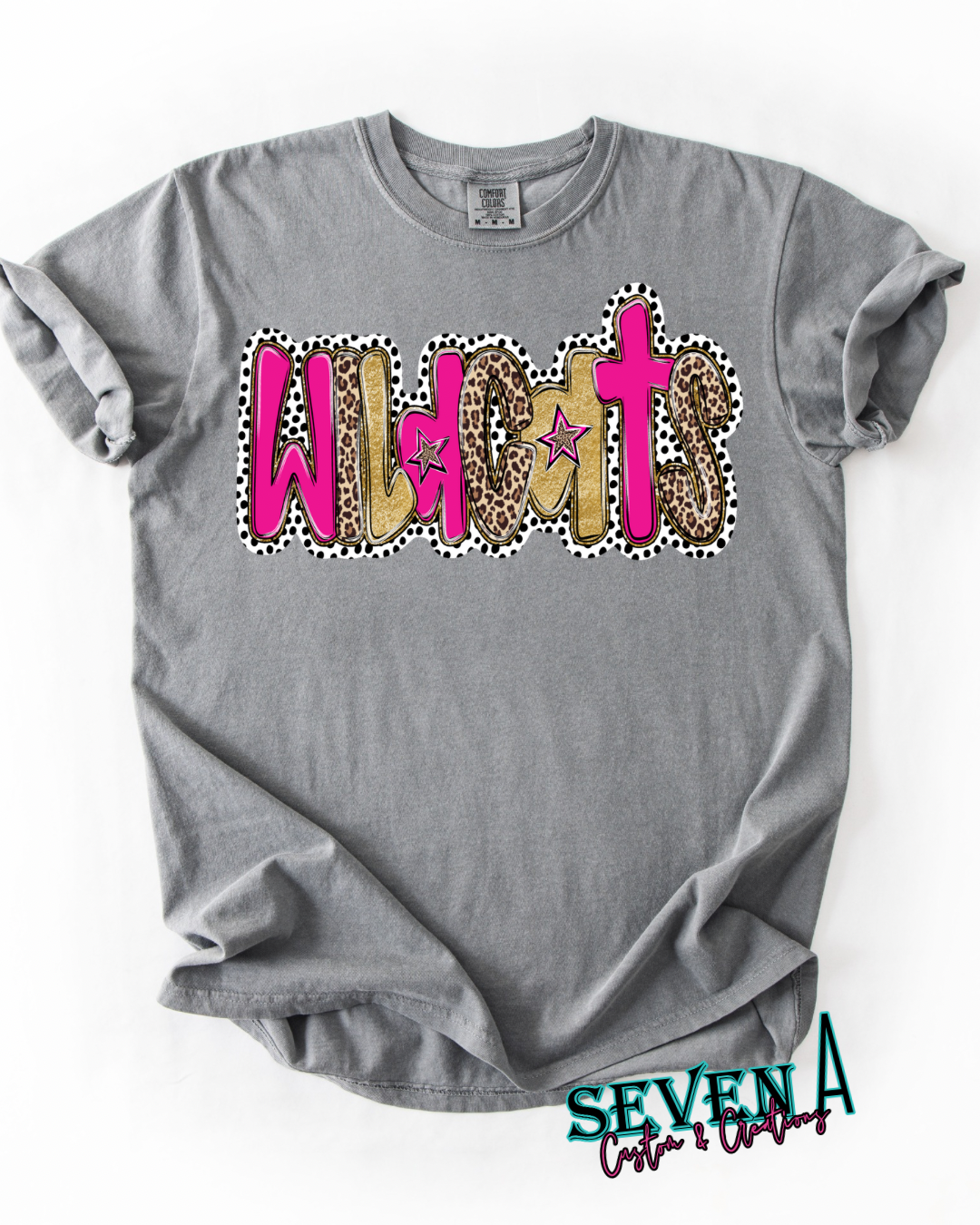 Custom school spirit~leopard and gold