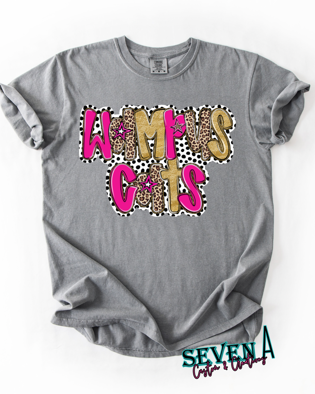 Custom school spirit~leopard and gold