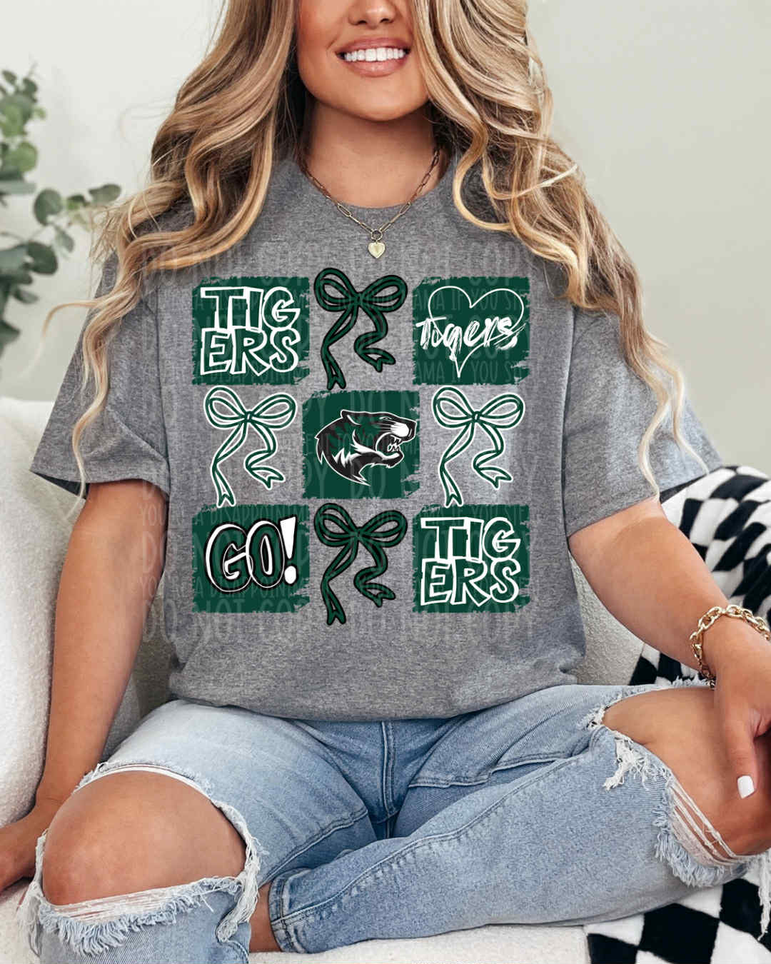 Tigers Coquette Collage DTF Print