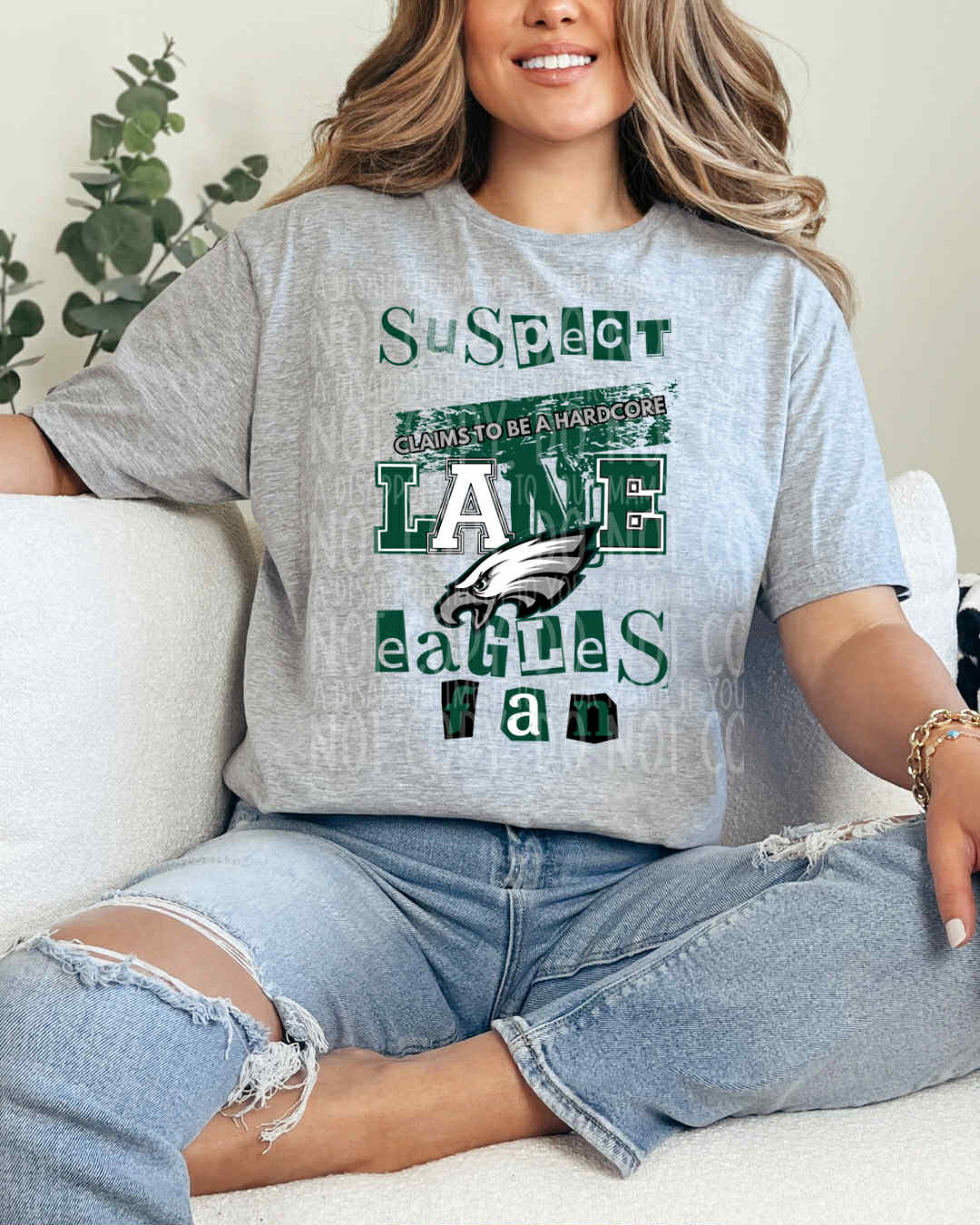 Hardcore Eagles Fan DTF Transfer