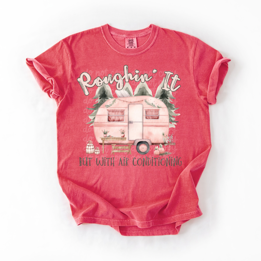 Roughing it but with air conditioner-pink