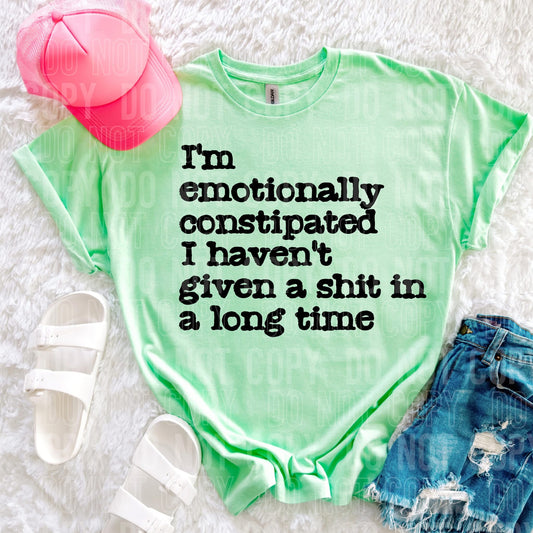 Emotionally Constipated