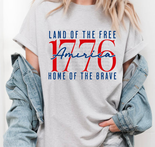Land of the free home of the brave