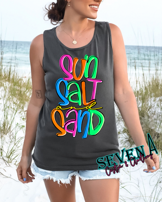 Sun sand and salt