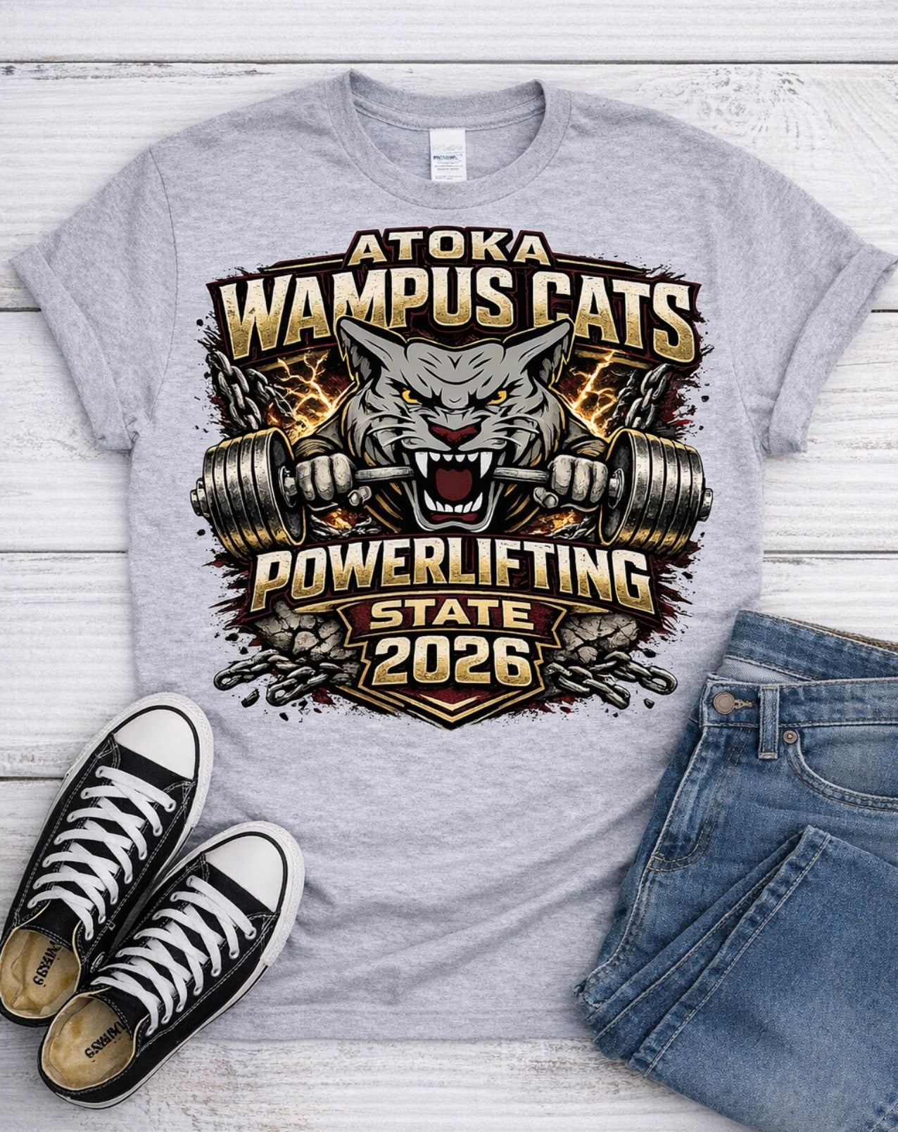 Atoka Wampus Cats Powerlifting State