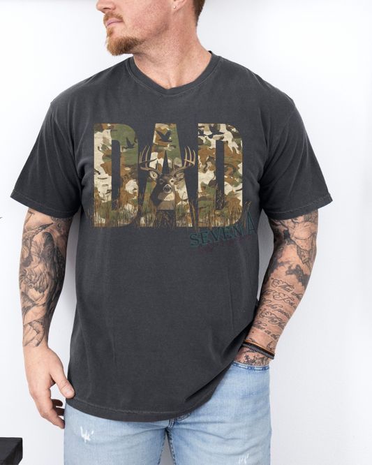 Dad deer hunter