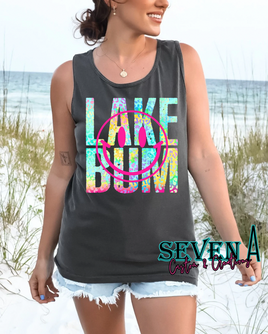 Lake bum pink smiley