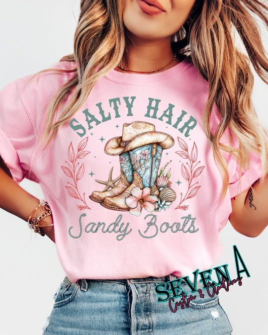 Salty hair sandy boots