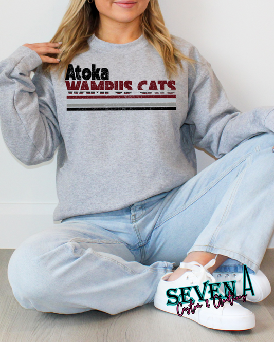 Custom distressed school spirit