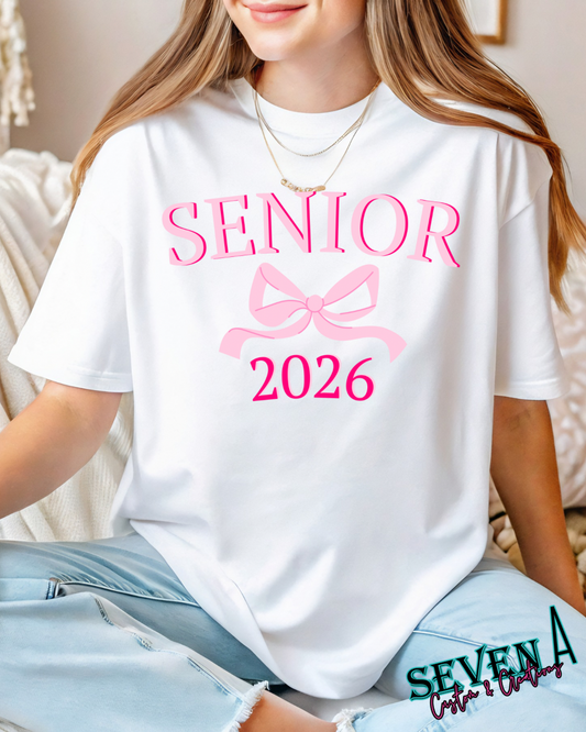 Senior 2026 coquette bow
