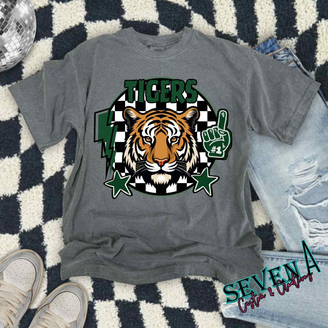 Retro Checker Mascots