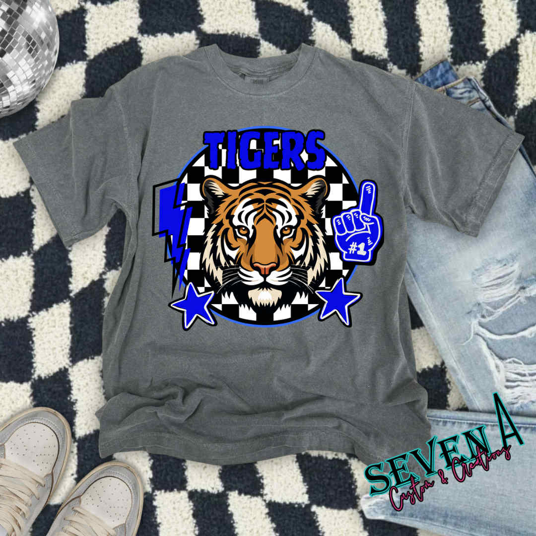 Retro Checker Mascots