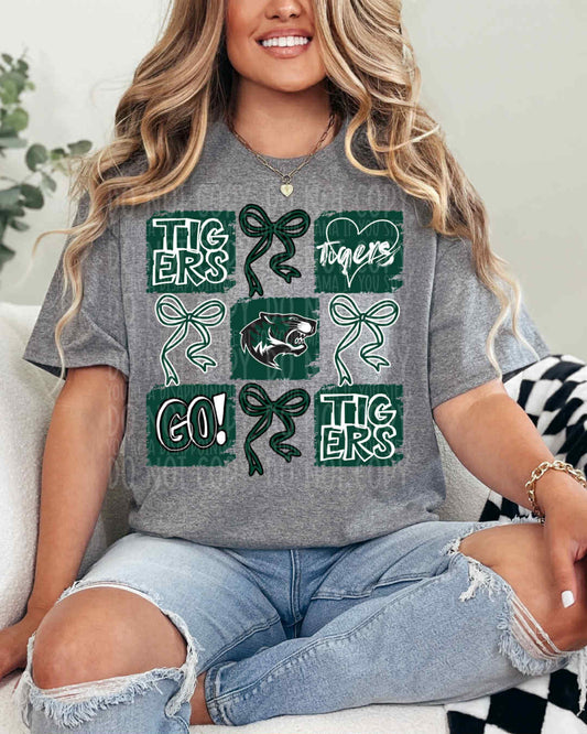 Tigers Coquette Collage DTF Print