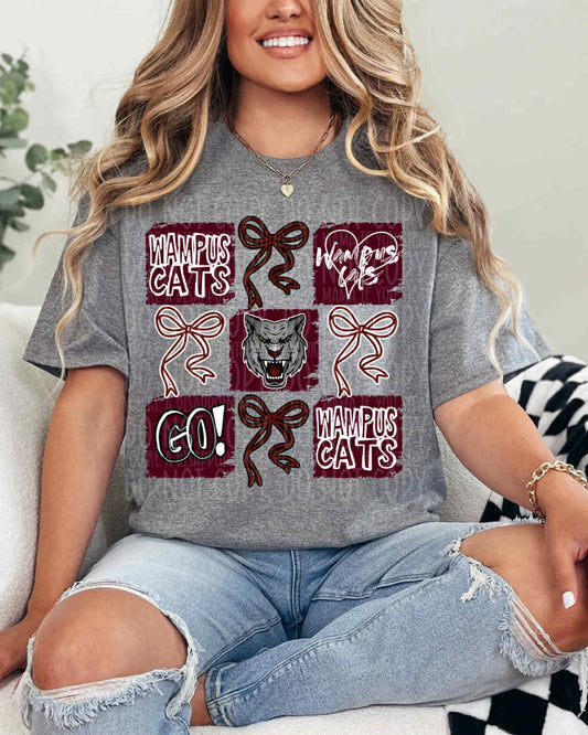 Wampus Cats Coquette Collage DTF Print