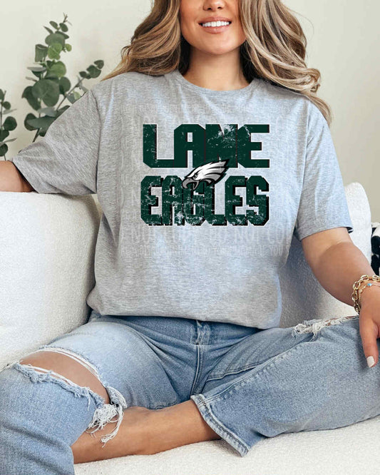 Distressed Lane Eagles DTF Transfer