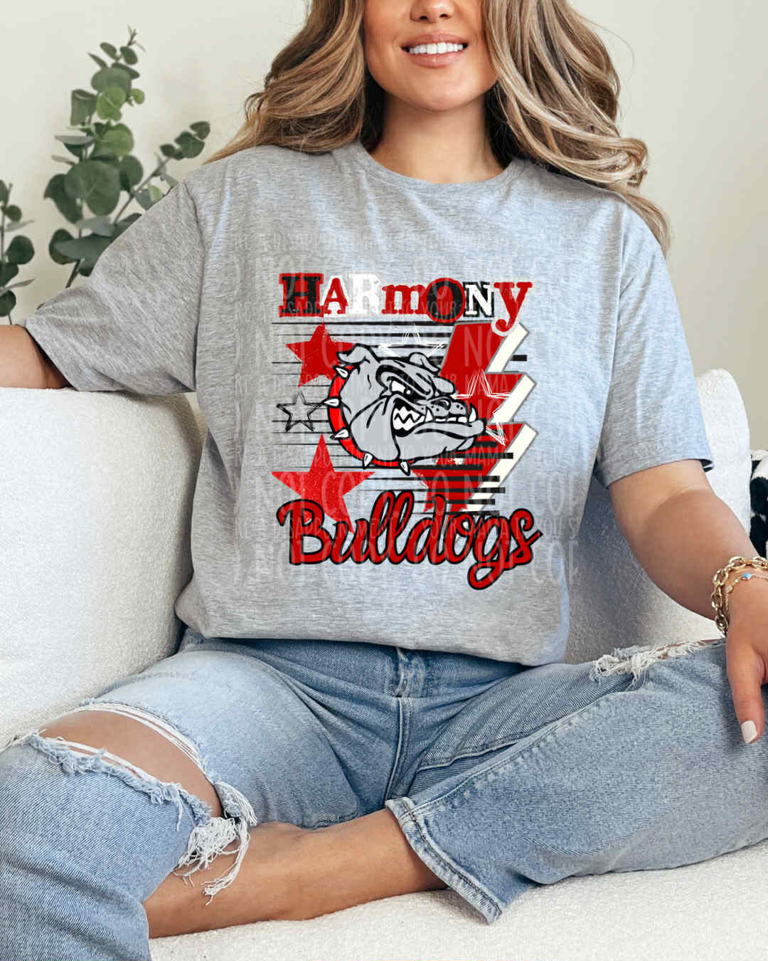Retro Harmony Bulldogs DTF Transfer