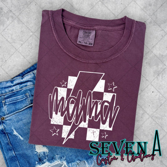 Mama Retro Checkers - White