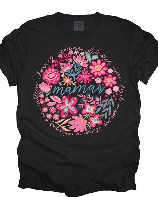 Boho floral Mama~light distressed
